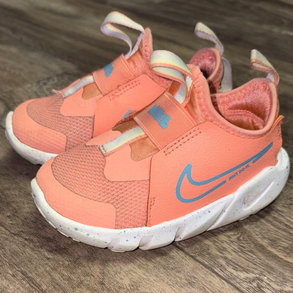 Nike Kids' Peach and Blue Sneakers